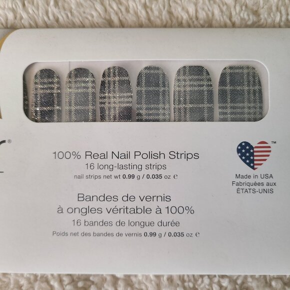 Color Street Plaid Reputation 100% Real Nail Polish Strips - Picture 2 of 4